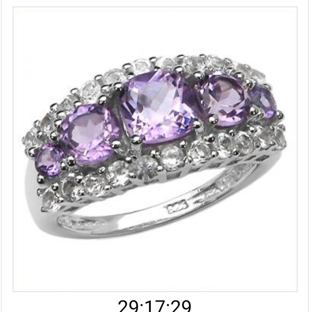 Amethyst and White Topaz